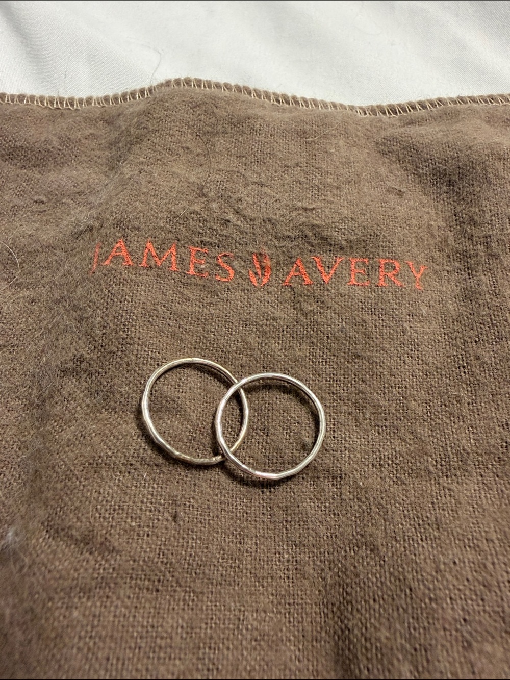 James Avery Hammered Rings